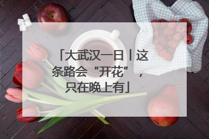大武汉一日丨这条路会“开花”，只在晚上有