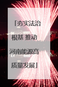 夯实法治根基 推动河南能源高质量发展