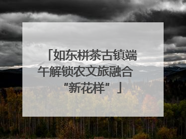 如东栟茶古镇端午解锁农文旅融合“新花样”