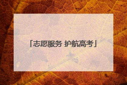 志愿服务 护航高考