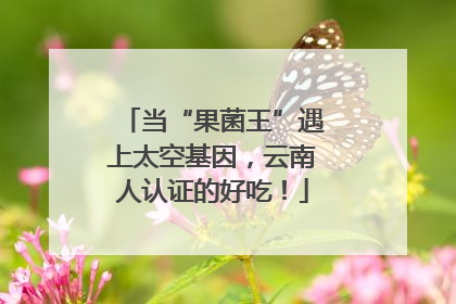 当“果菌王”遇上太空基因，云南人认证的好吃！