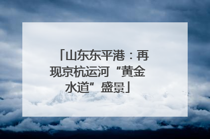 山东东平港：再现京杭运河“黄金水道”盛景