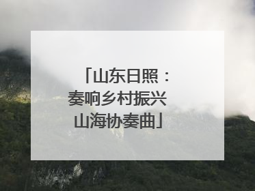 山东日照：奏响乡村振兴山海协奏曲