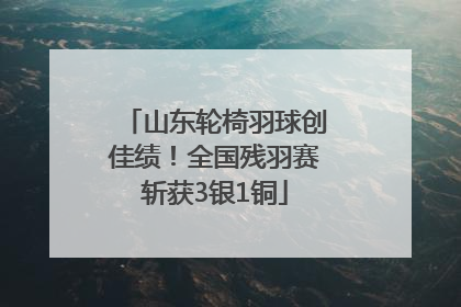山东轮椅羽球创佳绩！全国残羽赛斩获3银1铜