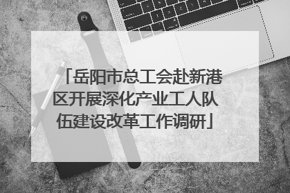 岳阳市总工会赴新港区开展深化产业工人队伍建设改革工作调研