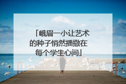 峨眉一小让艺术的种子悄然播撒在每个学生心间