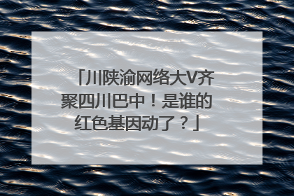 川陕渝网络大V齐聚四川巴中！是谁的红色基因动了？