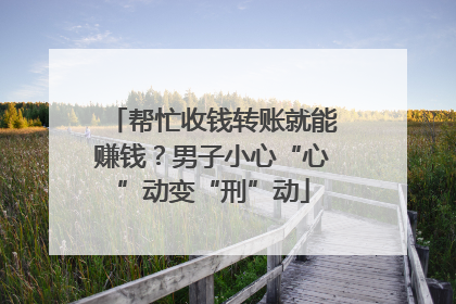 帮忙收钱转账就能赚钱？男子小心“心”动变“刑”动