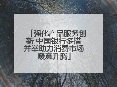 强化产品服务创新 中国银行多措并举助力消费市场暖意升腾