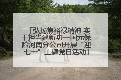 弘扬焦裕禄精神 实干担当建新功—国元保险河南分公司开展“迎七一”主题党日活动