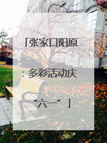 张家口阳原：多彩活动庆“六一”