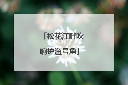 松花江畔吹响护渔号角