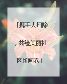 携手大扫除，共绘美丽社区新画卷