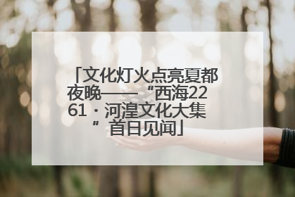 文化灯火点亮夏都夜晚——“西海2261・河湟文化大集”首日见闻