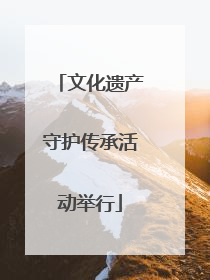 文化遗产守护传承活动举行