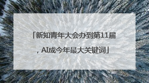 新知青年大会办到第11届，AI成今年最大关键词