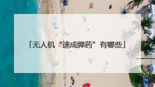 无人机“速成弹药”有哪些