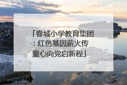 春城小学教育集团：红色基因薪火传 童心向党启新程