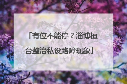有位不能停？淄博桓台整治私设路障现象