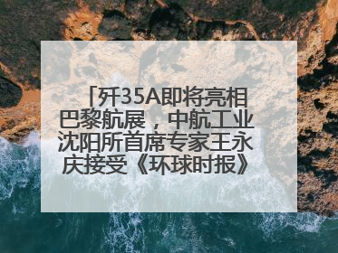 歼35A即将亮相巴黎航展，中航工业沈阳所首席专家王永庆接受《环球时报》专访：未来数量可以有很多