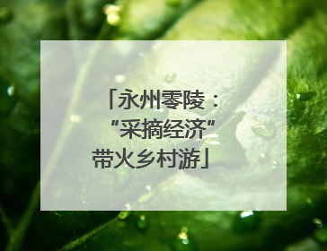 永州零陵：“采摘经济”带火乡村游