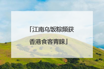 江南乌饭粽频获香港食客青睐