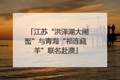 江苏“洪泽湖大闸蟹”与青海“祁连藏羊”联名赴澳