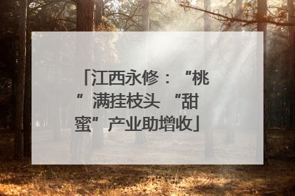 江西永修：“桃”满挂枝头 “甜蜜”产业助增收