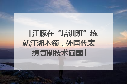 江豚在“培训班”练就江湖本领，外国代表想复制技术回国