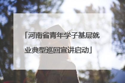 河南省青年学子基层就业典型巡回宣讲启动