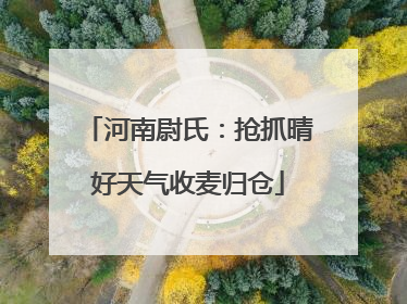 河南尉氏：抢抓晴好天气收麦归仓