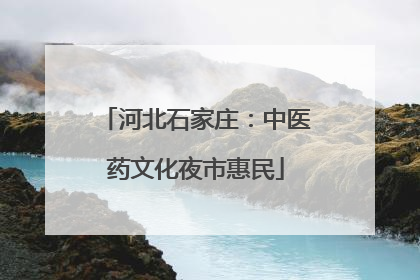 河北石家庄：中医药文化夜市惠民