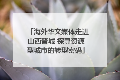 海外华文媒体走进山西晋城 探寻资源型城市的转型密码