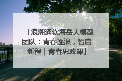 浪潮通软海岳大模型团队：青春逐浪，智启新程｜青春思政课