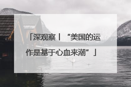 深观察丨“美国的运作是基于心血来潮”