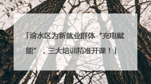 渝水区为新就业群体“充电赋能”，三大培训精准开课！