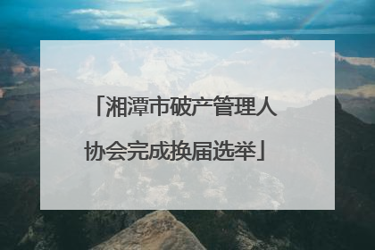 湘潭市破产管理人协会完成换届选举