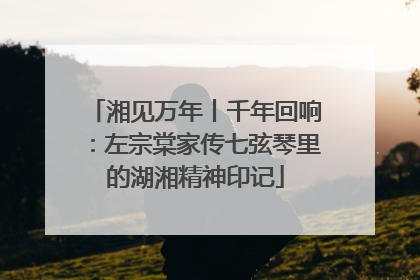 湘见万年丨千年回响：左宗棠家传七弦琴里的湖湘精神印记