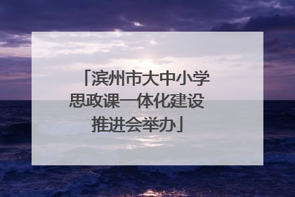 滨州市大中小学思政课一体化建设推进会举办