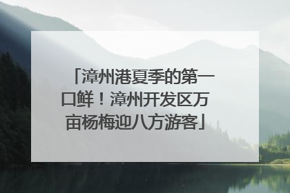 漳州港夏季的第一口鲜！漳州开发区万亩杨梅迎八方游客