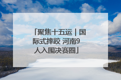 聚焦十五运｜国际式摔跤 河南9人入围决赛圈