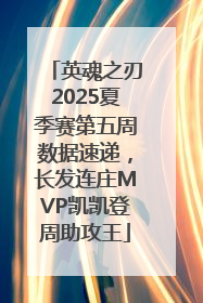 英魂之刃2025夏季赛第五周数据速递，长发连庄MVP凯凯登周助攻王
