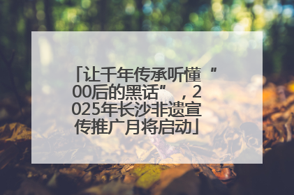让千年传承听懂“00后的黑话”，2025年长沙非遗宣传推广月将启动