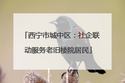 西宁市城中区：社企联动服务老旧楼院居民