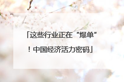 这些行业正在“爆单”！中国经济活力密码