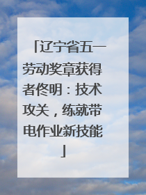 辽宁省五一劳动奖章获得者佟明：技术攻关，练就带电作业新技能
