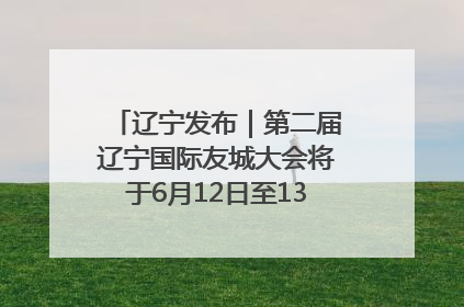 辽宁发布｜第二届辽宁国际友城大会将于6月12日至13日在沈阳举办