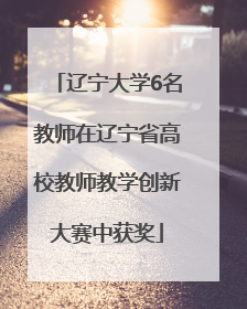 辽宁大学6名教师在辽宁省高校教师教学创新大赛中获奖