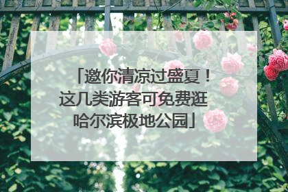 邀你清凉过盛夏！这几类游客可免费逛哈尔滨极地公园