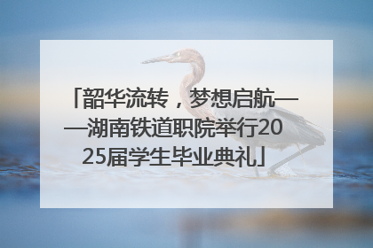 韶华流转，梦想启航——湖南铁道职院举行2025届学生毕业典礼